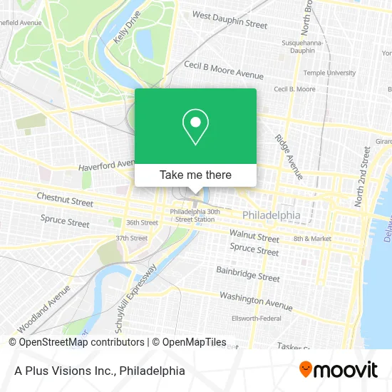 A Plus Visions Inc. map