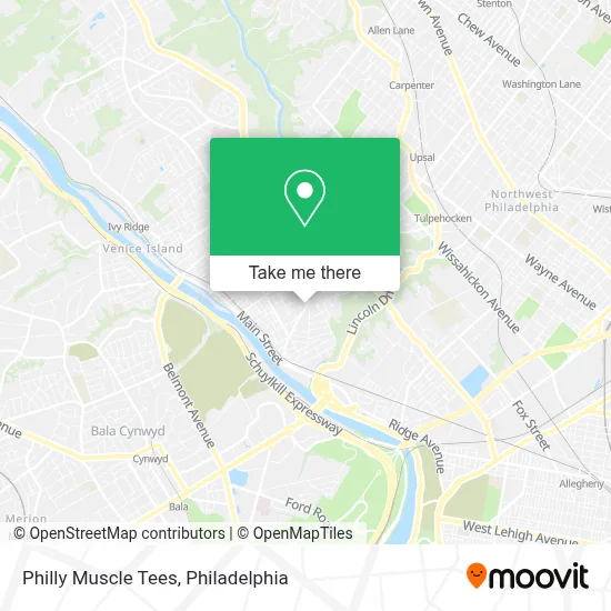 Philly Muscle Tees map