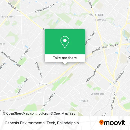 Genesis Environmental Tech map