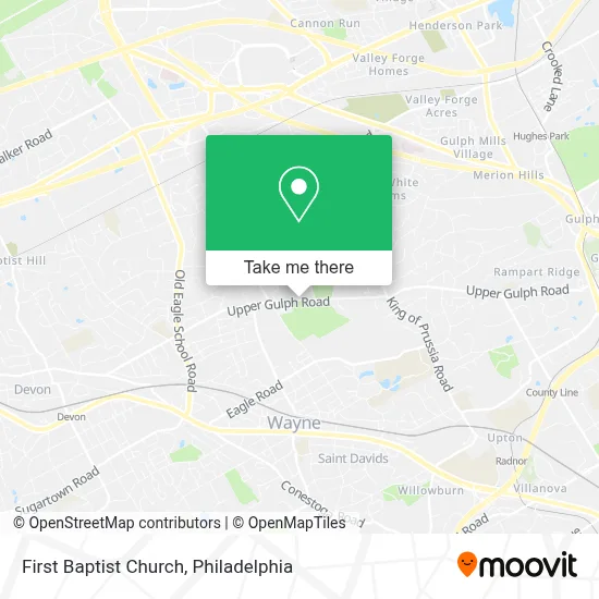First Baptist Church map