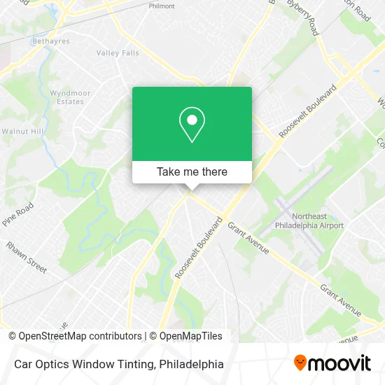 Car Optics Window Tinting map
