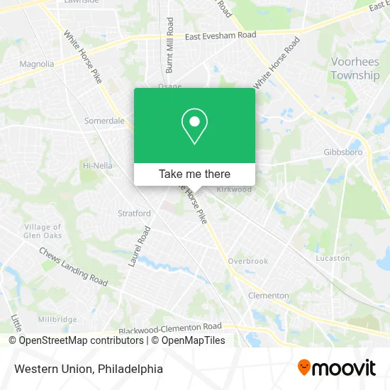 Western Union map