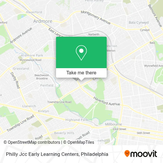 Philly Jcc Early Learning Centers map
