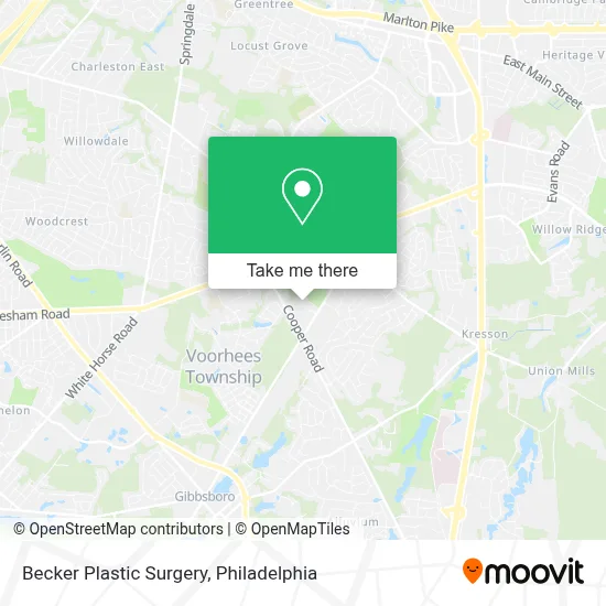 Becker Plastic Surgery map