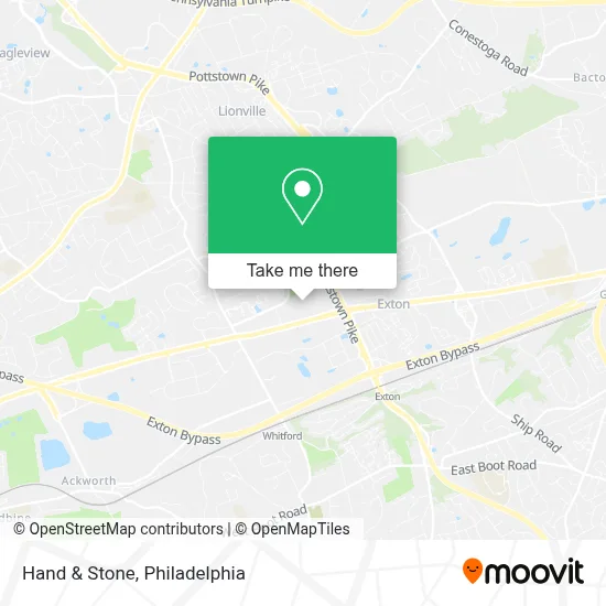 Hand & Stone map