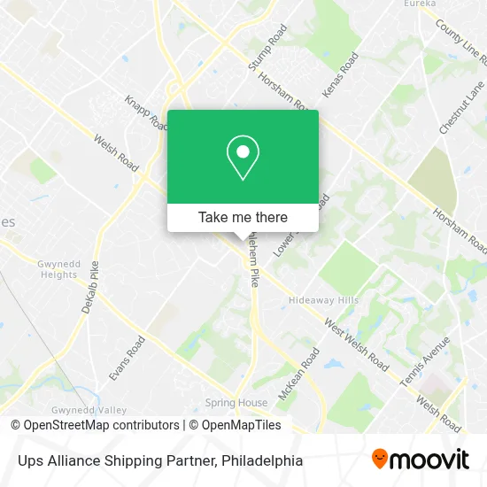 Ups Alliance Shipping Partner map