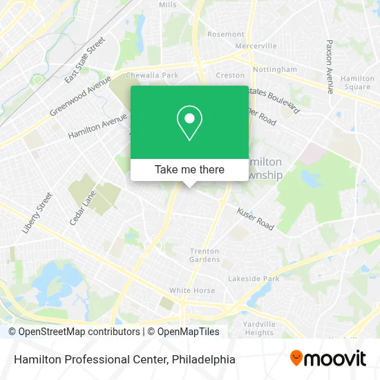 Hamilton Professional Center map