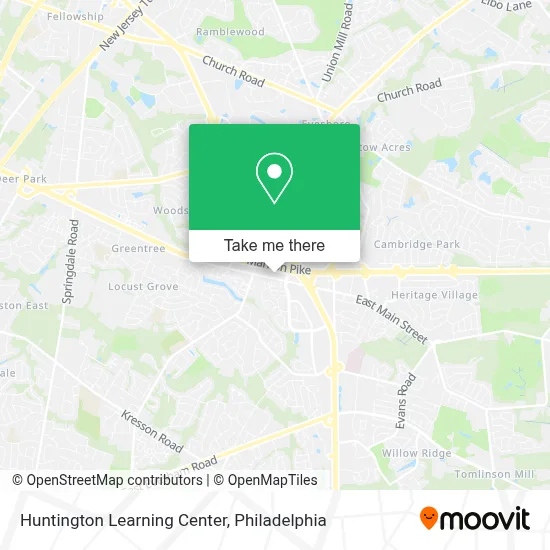 Huntington Learning Center map