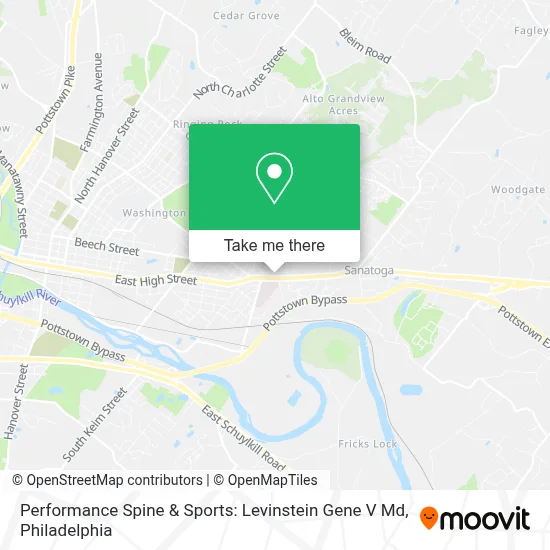 Performance Spine & Sports: Levinstein Gene V Md map