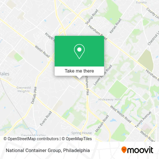 National Container Group map