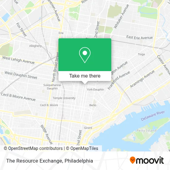 The Resource Exchange map