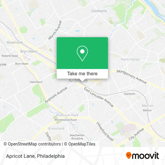 Apricot Lane map