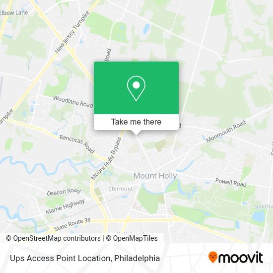 Ups Access Point Location map