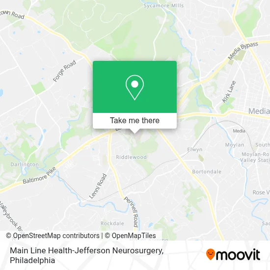 Main Line Health-Jefferson Neurosurgery map