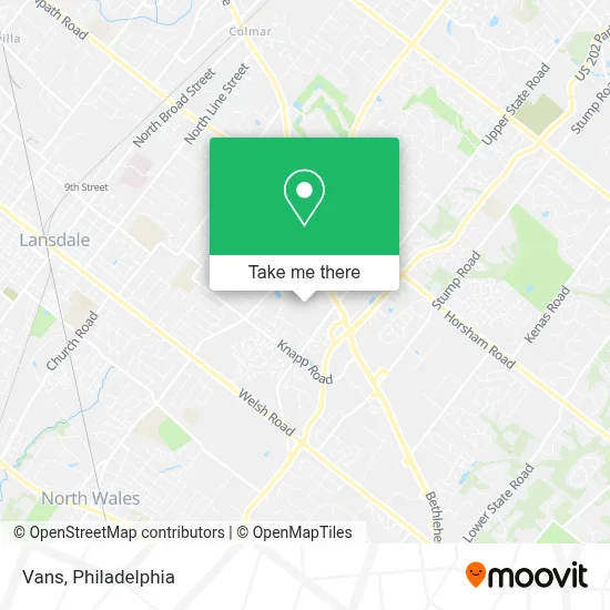 Vans map