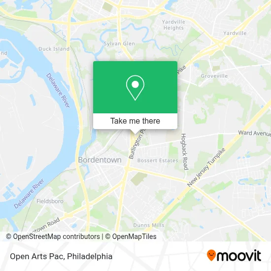 Open Arts Pac map