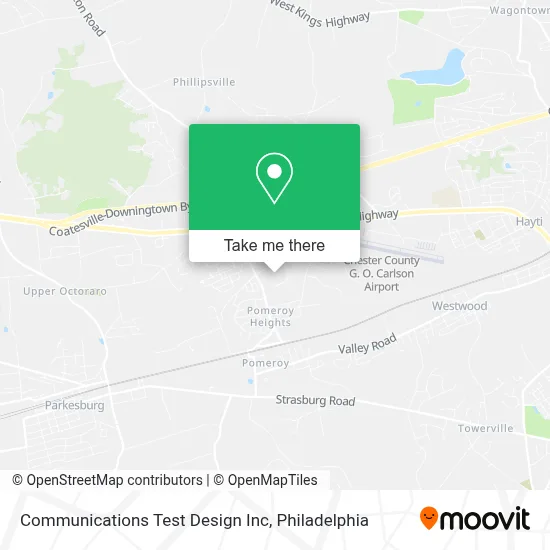 Communications Test Design Inc map