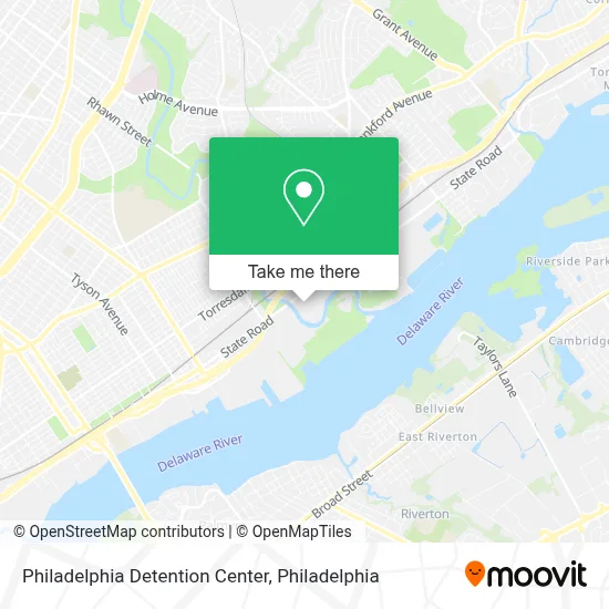 Philadelphia Detention Center map