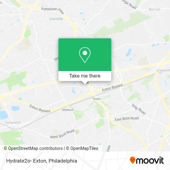 Hydrate2o- Exton map