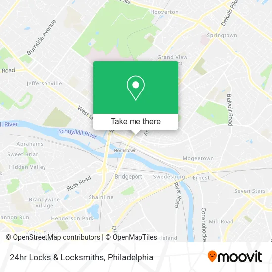 24hr Locks & Locksmiths map