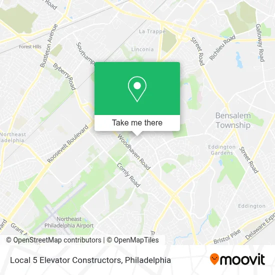 Local 5 Elevator Constructors map