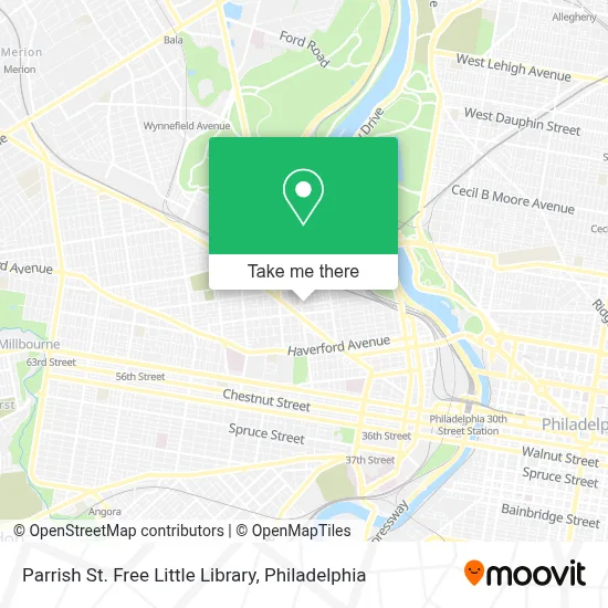 Parrish St. Free Little Library map