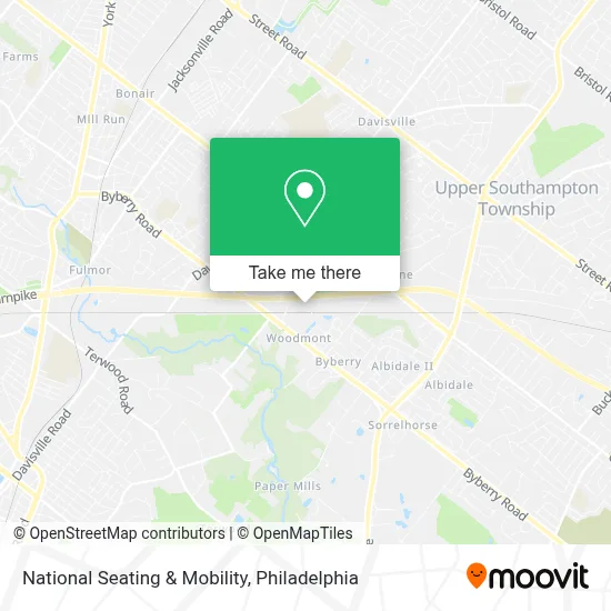 National Seating & Mobility map