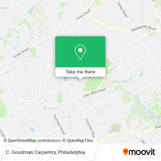C. Goodman Carpentry map