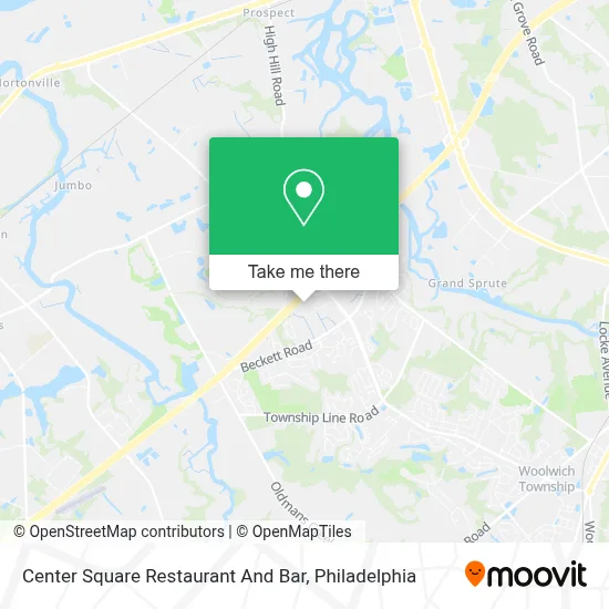 Center Square Restaurant And Bar map
