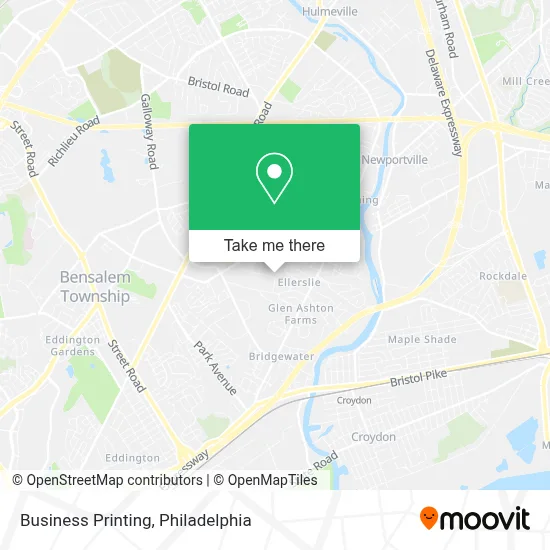Business Printing map