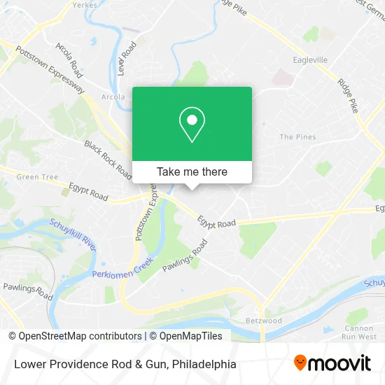 Lower Providence Rod & Gun map