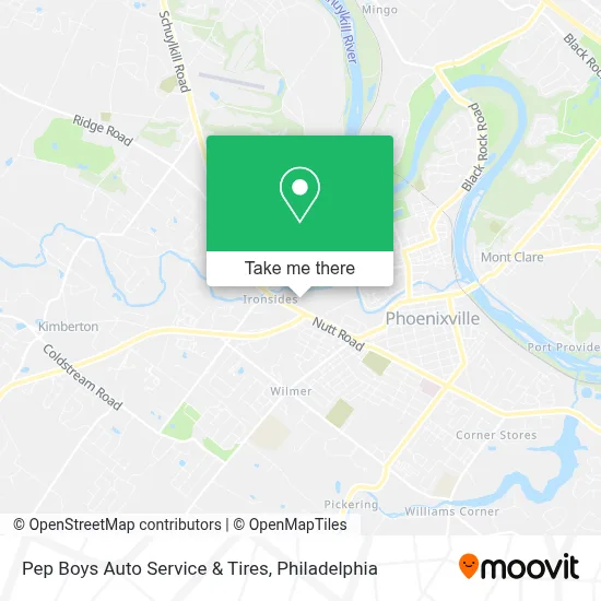 Pep Boys Auto Service & Tires map