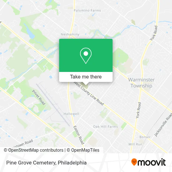 Pine Grove Cemetery map