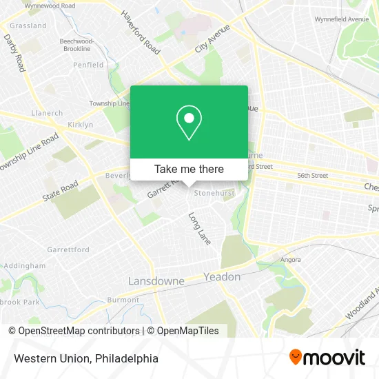 Western Union map
