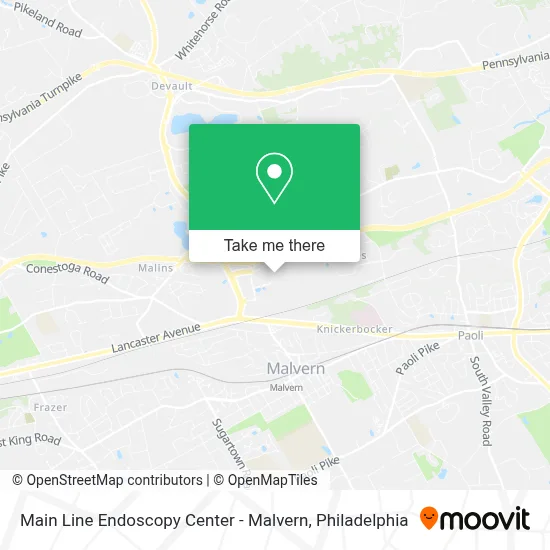 Main Line Endoscopy Center - Malvern map