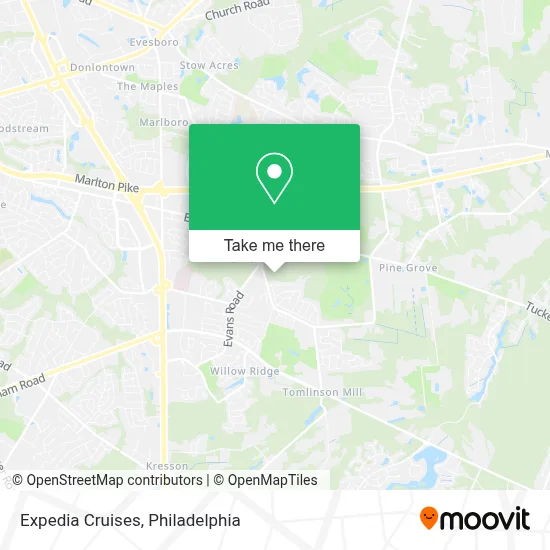 Expedia Cruises map