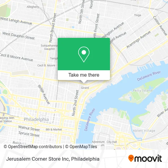 Jerusalem Corner Store Inc map