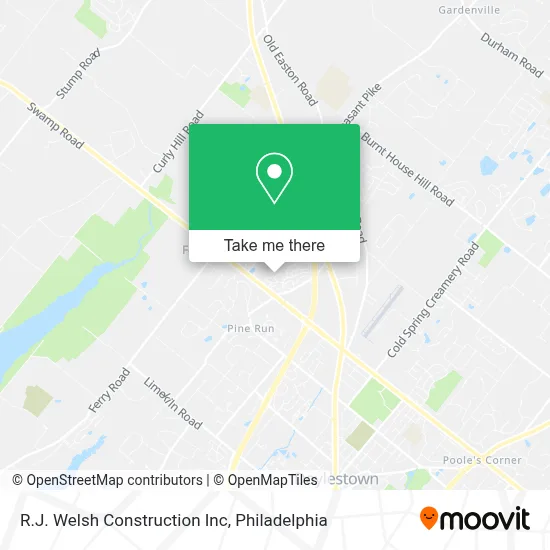 R.J. Welsh Construction Inc map