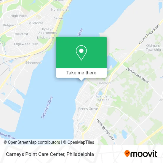 Carneys Point Care Center map
