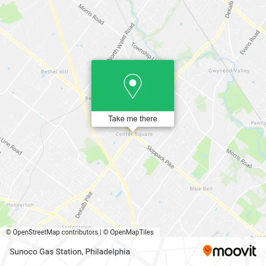 Sunoco Gas Station map