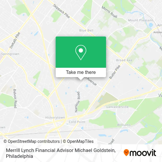 Merrill Lynch Financial Advisor Michael Goldstein map