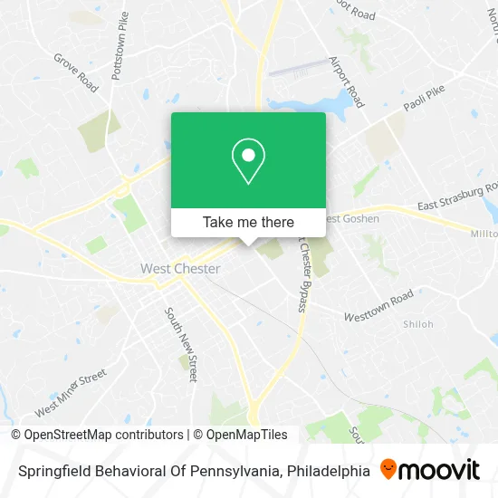 Springfield Behavioral Of Pennsylvania map