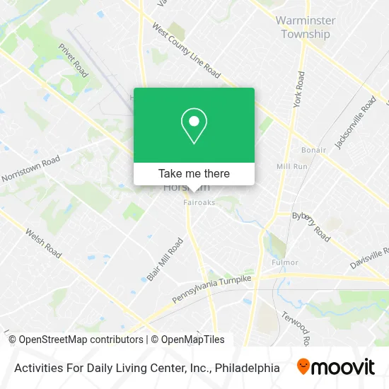 Activities For Daily Living Center, Inc. map
