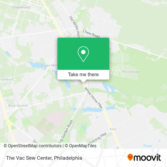 The Vac Sew Center map