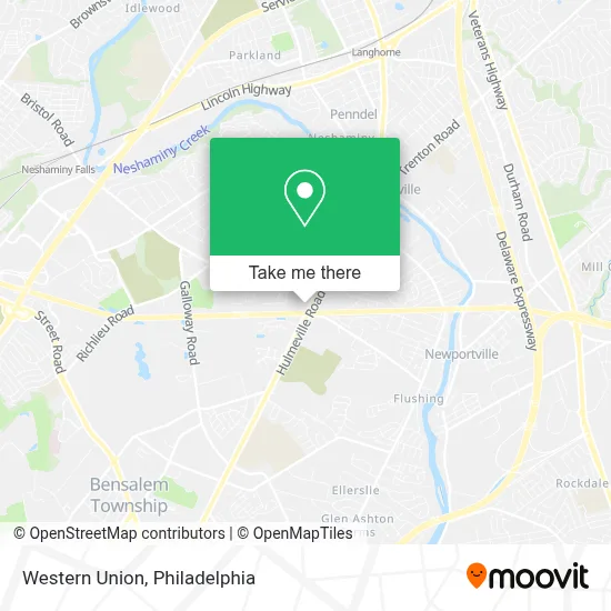 Western Union map