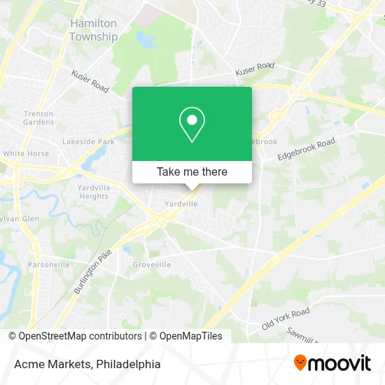 Acme Markets map
