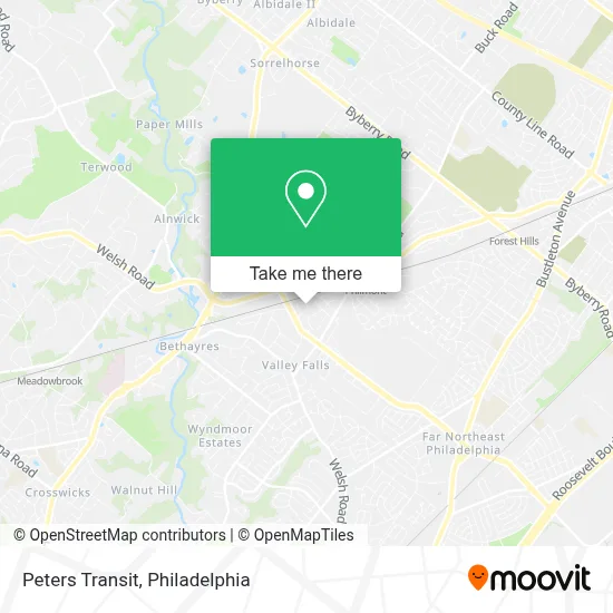 Peters Transit map