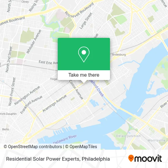 Residential Solar Power Experts map