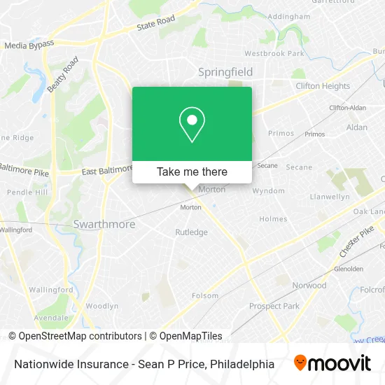 Nationwide Insurance - Sean P Price map