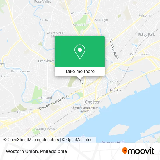 Western Union map